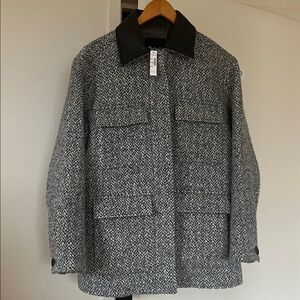 NWT Madewell Italian Wool Blend Gray Jacket